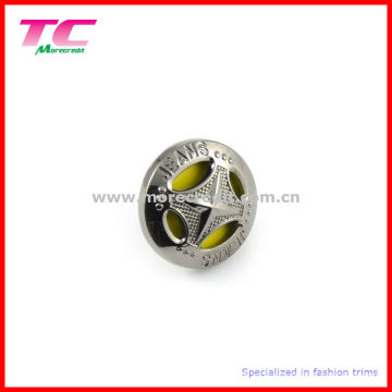 Popular Gun Metal Button para High End Denim Jeans Wear